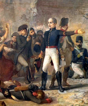 Detall de 'El Gran Dia de Girona', de Ramon Mart&iacute; Alsina. 1863-1864