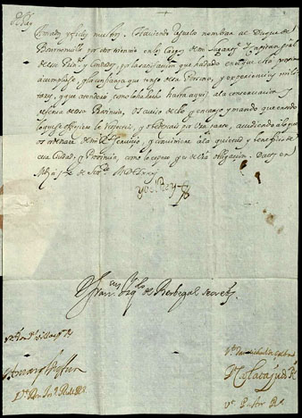 9 de setembre de 1681. Carles II als jurats de la ciutat de Girona. Els avisa que ha nomenat per un altre trienni el duc de Bournonville com a lloctinent i capit&agrave; general, alhora que els prega que l�assisteixin amb tot el que els ordeni