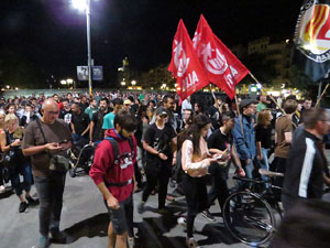 Manifestaci&oacute; per la llibertat dels nou CRD's detinguts a Sabadell i altres poblacions