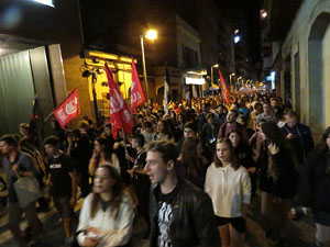 Manifestaci&oacute; per la llibertat dels nou CRD's detinguts a Sabadell i altres poblacions