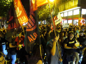 Manifestaci&oacute; per la llibertat dels nou CRD's detinguts a Sabadell i altres poblacions