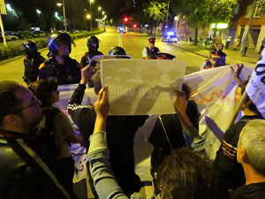 Manifestaci&oacute; per la llibertat dels nou CRD's detinguts a Sabadell i altres poblacions