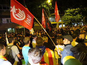Manifestaci&oacute; per la llibertat dels nou CRD's detinguts a Sabadell i altres poblacions