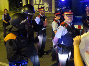 Manifestaci&oacute; per la llibertat dels nou CRD's detinguts a Sabadell i altres poblacions