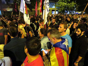 Manifestaci&oacute; per la llibertat dels nou CRD's detinguts a Sabadell i altres poblacions