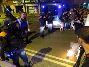 Manifestaci&oacute; per la llibertat dels nou CRD's detinguts a Sabadell i altres poblacions