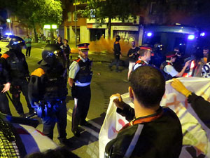 Manifestaci&oacute; per la llibertat dels nou CRD's detinguts a Sabadell i altres poblacions