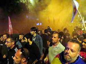 Manifestaci&oacute; per la llibertat dels nou CRD's detinguts a Sabadell i altres poblacions