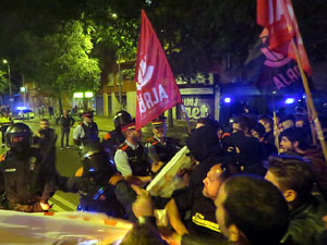 Manifestaci&oacute; per la llibertat dels nou CRD's detinguts a Sabadell i altres poblacions