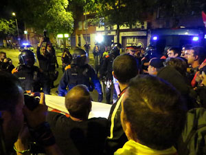 Manifestaci&oacute; per la llibertat dels nou CRD's detinguts a Sabadell i altres poblacions