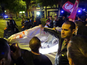 Manifestaci&oacute; per la llibertat dels nou CRD's detinguts a Sabadell i altres poblacions