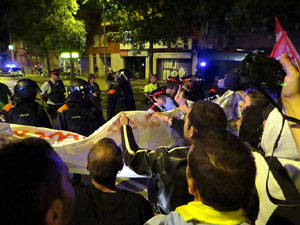 Manifestaci&oacute; per la llibertat dels nou CRD's detinguts a Sabadell i altres poblacions