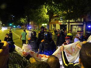 Manifestaci&oacute; per la llibertat dels nou CRD's detinguts a Sabadell i altres poblacions