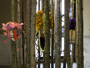 Temps de Flors 2019. Muntatges i instal&middot;lacions florals a la Fa&ccedil;ana i entrada de l'Ajuntament