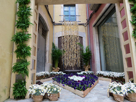 Temps de Flors 2019. Instal&middot;lacions i muntatges florals a la Pla&ccedil;a del Bell-lloc, Travessia de l'Auriga