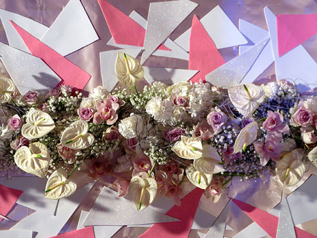 Temps de Flors 2019. Decoracions florals als diversos espais dels Soterranis de la Catedral