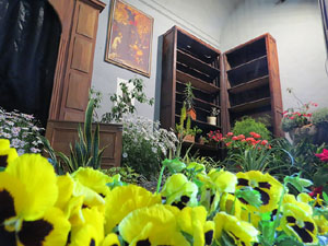 Temps de Flors 2019. Decoracions florals als diversos espais de l'Esgl&eacute;sia dels Dolors
