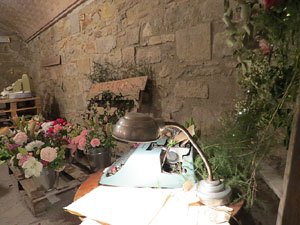 Temps de Flors 2019. Instal&middot;lacions i muntatges a Germanes Maria Gay, al carrer de la For&ccedil;a