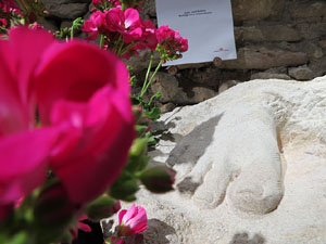Temps de Flors 2019. Instal&middot;laci&oacute; floral Memorial Mahatma Gandhi al soterrani II de la Torre Gironella