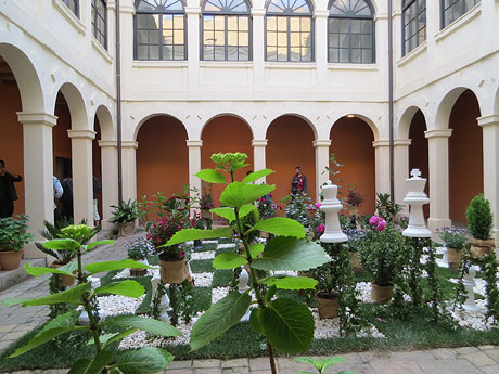 Temps de Flors 2019. Muntatges i instal&middot;lacions florals al claustre del Museu d'Hist&ograve:ria