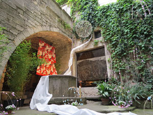 Temps de Flors 2019. Instal&middot;laci&oacute; floral al pati de La Pabordia