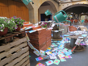 Temps de Flors 2019. Instal&middot;laci&oacute; a la Pia Almoina - Col&middot;legi d�Arquitectes