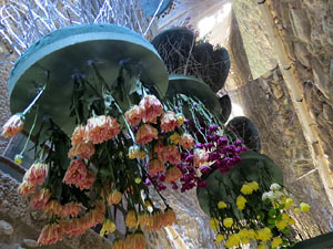 Temps de Flors 2019. Muntatges i instal&middot;lacions florals al carrer de Sant Lloren&ccedil;