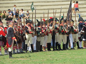 XII Festa Reviu els Setges Napole&ograve;nics de Girona. Recreaci&oacute; d'una batalla napole&ograve;nica al Parc de les Ribes del Ter