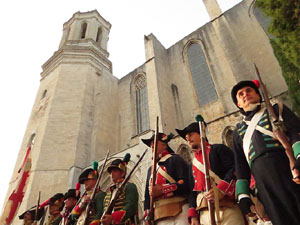 XII Festa Reviu els Setges Napole&ograve;nics de Girona. Combats a la pla&ccedil;a dels Ap&ograve;stols