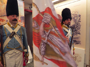 XII Festa Reviu els Setges Napole&ograve;nics de Girona. Lliurament de la bandera de la Croada Gironina
