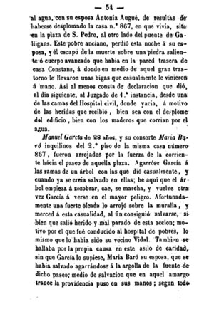 Inundaciones de Gerona. Juli&aacute;n de Ch&iacute;a. 1861