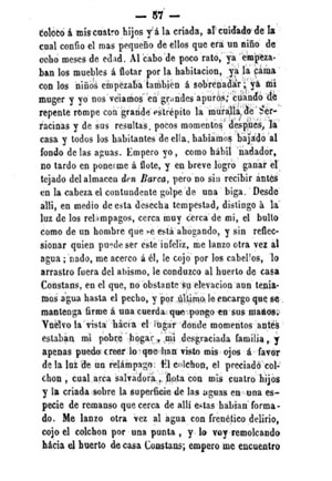 Inundaciones de Gerona. Juli&aacute;n de Ch&iacute;a. 1861