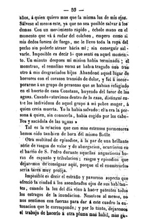 Inundaciones de Gerona. Juli&aacute;n de Ch&iacute;a. 1861