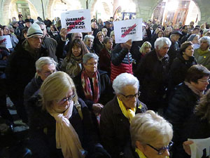 Concentraci&oacute; a la pla&ccedil;a del Vi per la independ&egrave;ncia i la llibertat dels presos pol&iacute;tics