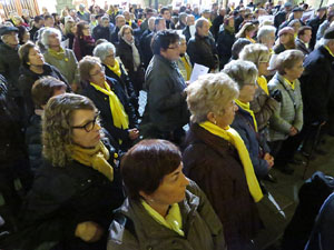 Concentraci&oacute; a la pla&ccedil;a del Vi per la independ&egrave;ncia i la llibertat dels presos pol&iacute;tics