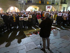 Concentraci&oacute; a la pla&ccedil;a del Vi per la independ&egrave;ncia i la llibertat dels presos pol&iacute;tics