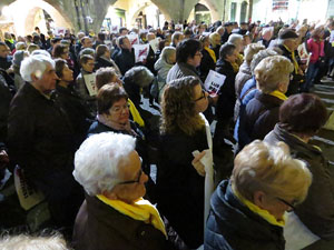 Concentraci&oacute; a la pla&ccedil;a del Vi per la independ&egrave;ncia i la llibertat dels presos pol&iacute;tics
