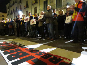 Concentraci&oacute; a la pla&ccedil;a del Vi per la independ&egrave;ncia i la llibertat dels presos pol&iacute;tics