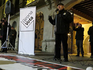 Concentraci&oacute; a la pla&ccedil;a del Vi per la independ&egrave;ncia i la llibertat dels presos pol&iacute;tics