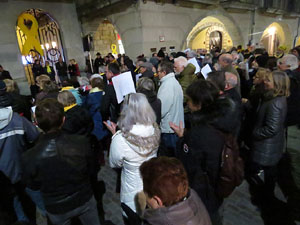 Concentraci&oacute; a la pla&ccedil;a del Vi per la independ&egrave;ncia i la llibertat dels presos pol&iacute;tics