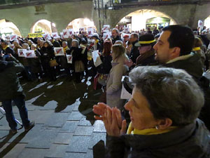 Concentraci&oacute; a la pla&ccedil;a del Vi per la independ&egrave;ncia i la llibertat dels presos pol&iacute;tics