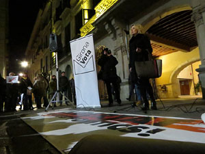 Concentraci&oacute; a la pla&ccedil;a del Vi per la independ&egrave;ncia i la llibertat dels presos pol&iacute;tics