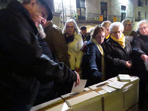 Concentraci&oacute; a la pla&ccedil;a del Vi per la independ&egrave;ncia i la llibertat dels presos pol&iacute;tics
