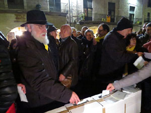 Concentraci&oacute; a la pla&ccedil;a del Vi per la independ&egrave;ncia i la llibertat dels presos pol&iacute;tics