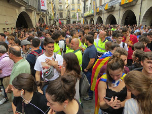 Concentraci&oacute; de rebuig de la sent&egrave;ncia a la pla&ccedil;a del Vi