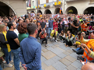 Concentraci&oacute; de rebuig de la sent&egrave;ncia a la pla&ccedil;a del Vi