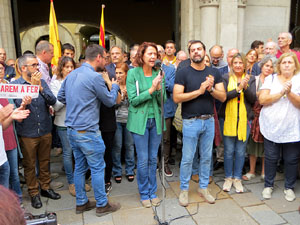 Concentraci&oacute; de rebuig de la sent&egrave;ncia a la pla&ccedil;a del Vi