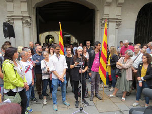 Concentraci&oacute; de rebuig de la sent&egrave;ncia a la pla&ccedil;a del Vi