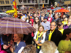 Concentraci&oacute; de rebuig de la sent&egrave;ncia a la pla&ccedil;a de l'U d'octubre de 2017