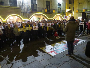 Concentraci&oacute; a la pla&ccedil;a del Vi per la independ&egrave;ncia i la llibertat dels presos pol&iacute;tics